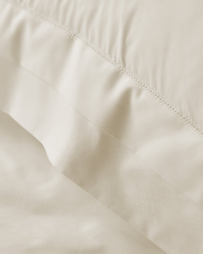 Christine Percale Pillow Case Ivory
