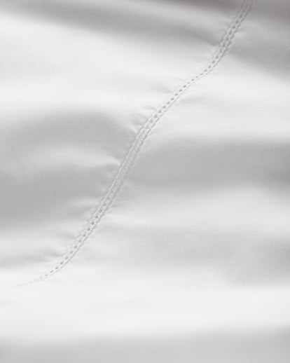Christine Percale Duvet Cover White