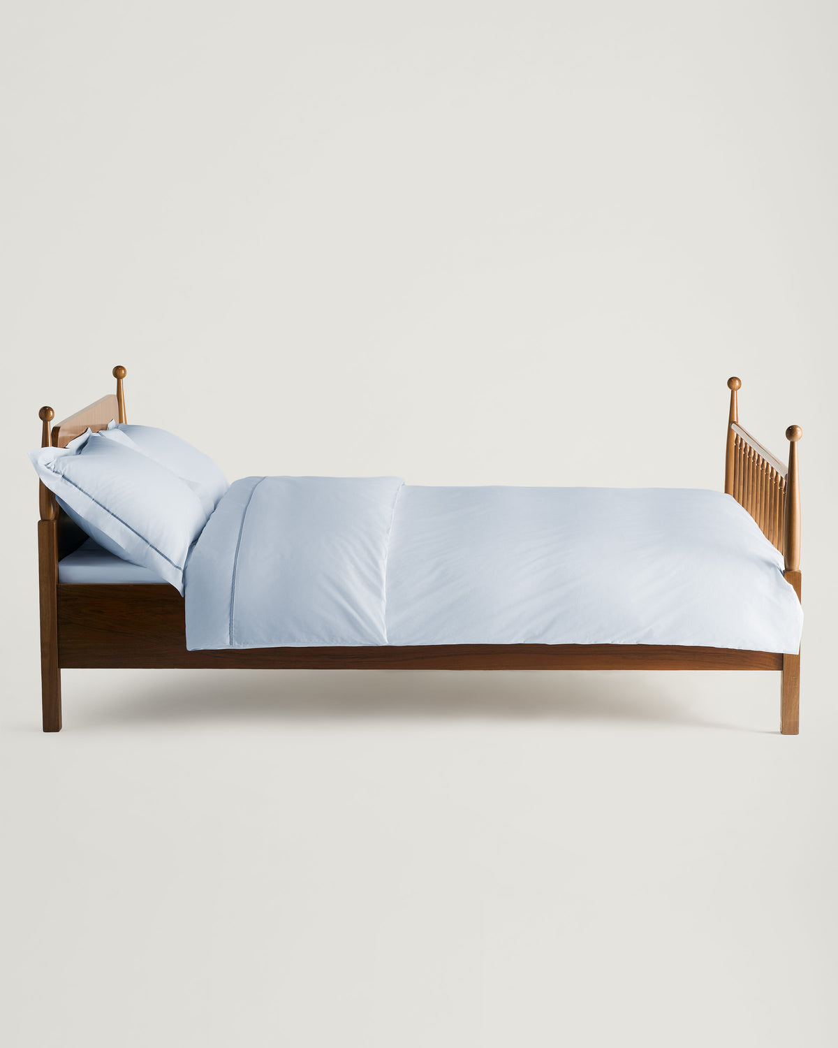 Eva Percale Duvet Cover Pale Blue