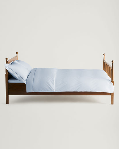 Eva Percale Duvet Cover Pale Blue