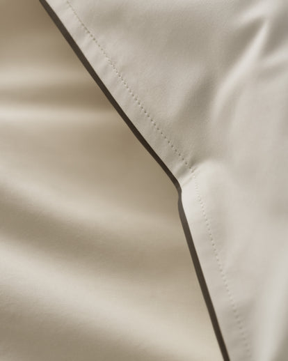 Alice Percale Pillow Case Ivory