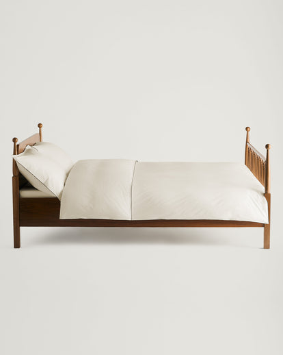 Alice Percale Duvet Cover Ivory