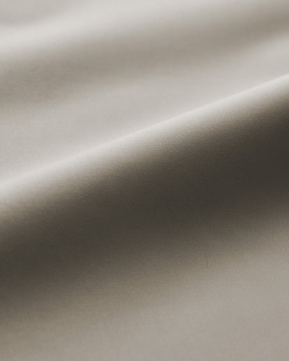 Percale Bottom Sheet 400TC Greige