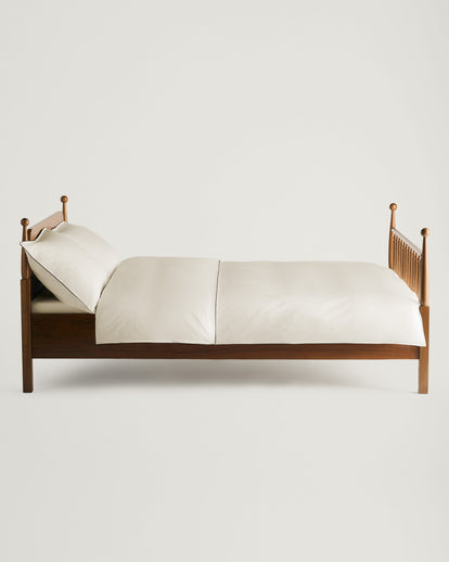 Alice Sateen Duvet Cover Ivory