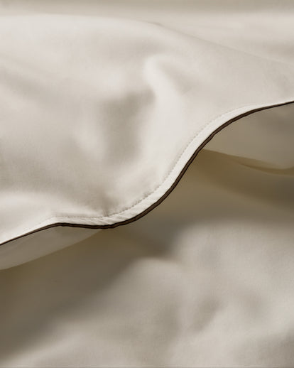 Alice Sateen Duvet Cover Ivory