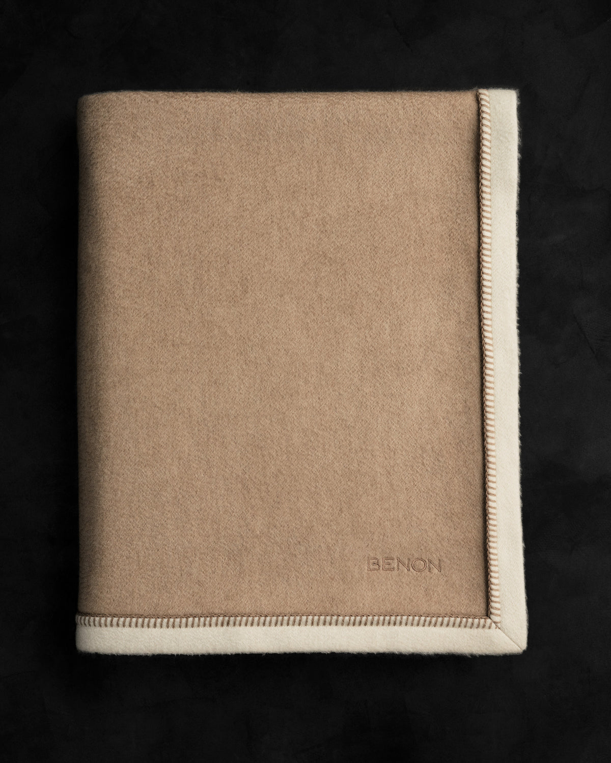Cashmere Bed Blanket Natural Beige