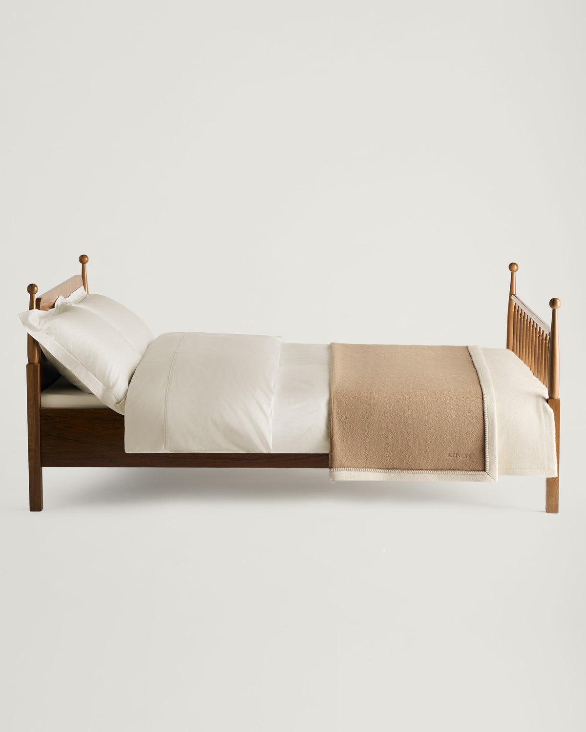 Cashmere Bed Blanket Natural Beige