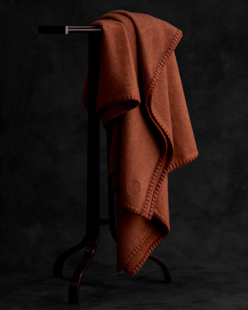 Cashmere Throw Terracotta