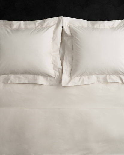 Christine Percale Duvet Cover Ivory