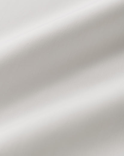 Percale Bottom Sheet 665TC White