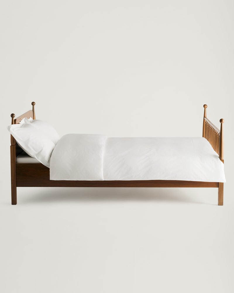 Doris Percale Duvet Cover White