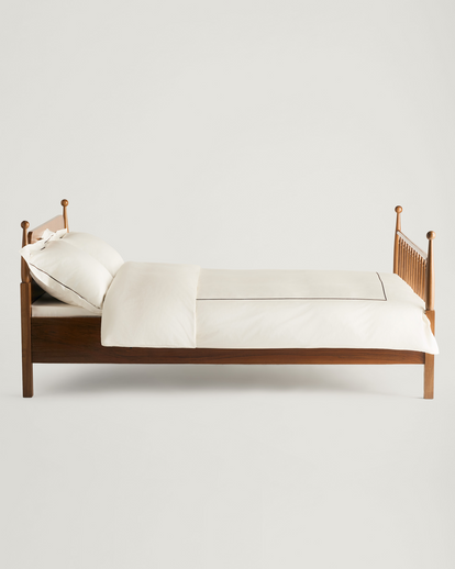 Doris Sateen Duvet Cover Ivory