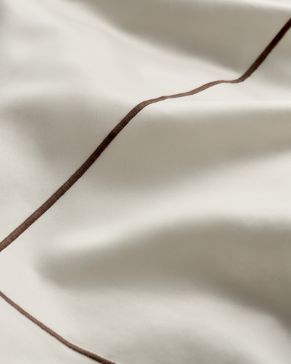 Doris Sateen Duvet Cover Ivory