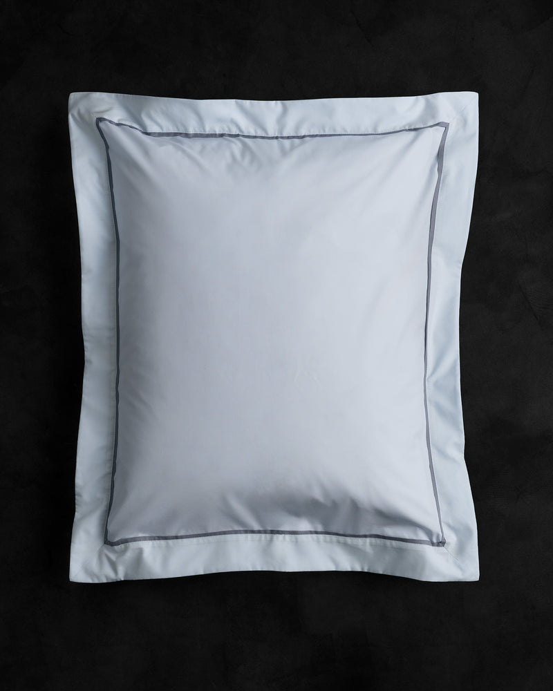 Eva Percale Pillow Case Pale Blue