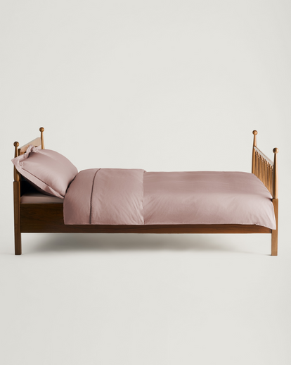 Eva Sateen Duvet Cover Faded Rose