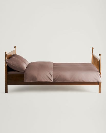 Inge Sateen Duvet Cover Mauve
