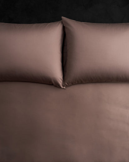 Inge Sateen Duvet Cover Mauve