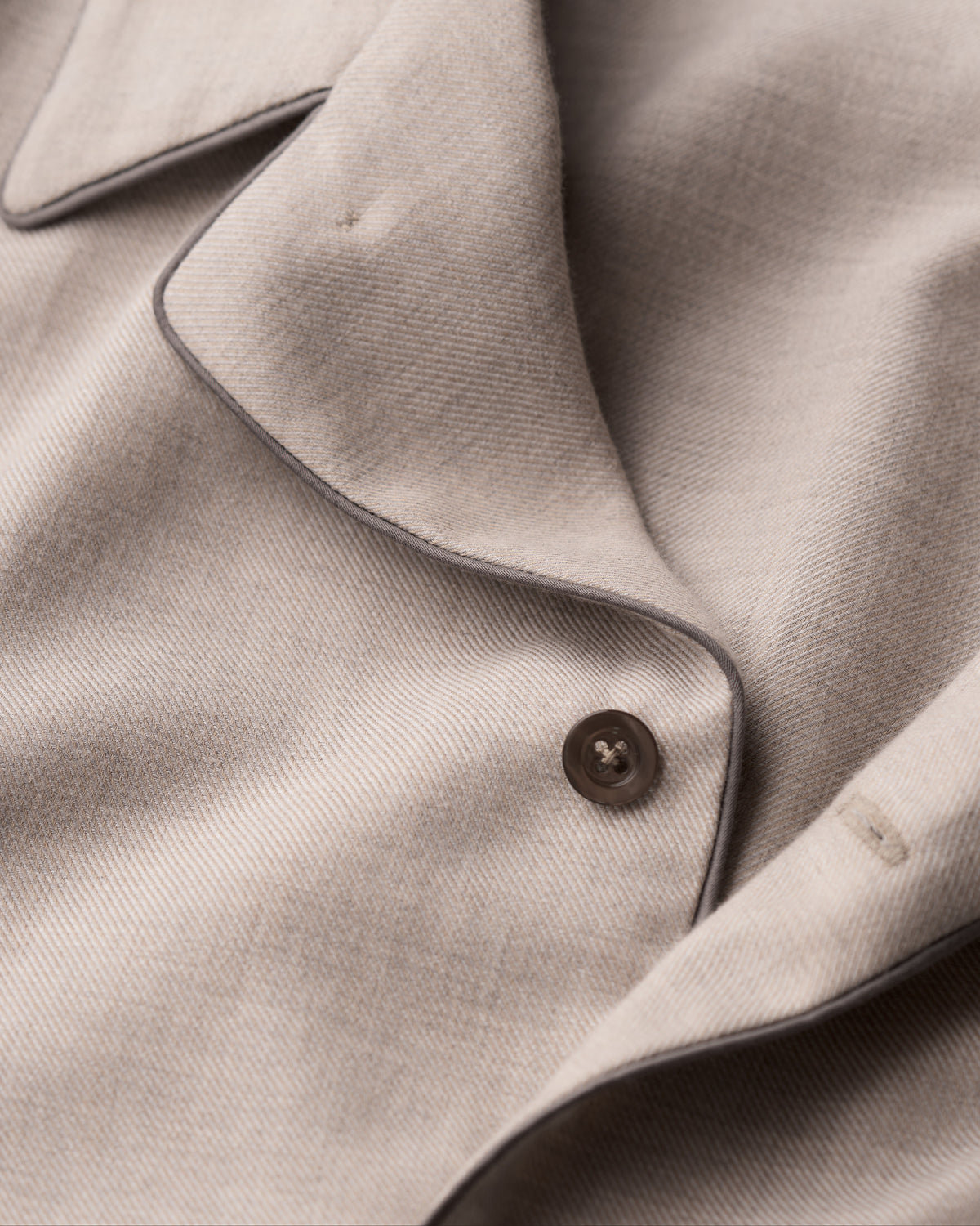 Men's Pyjamas Shirt Natural Beige