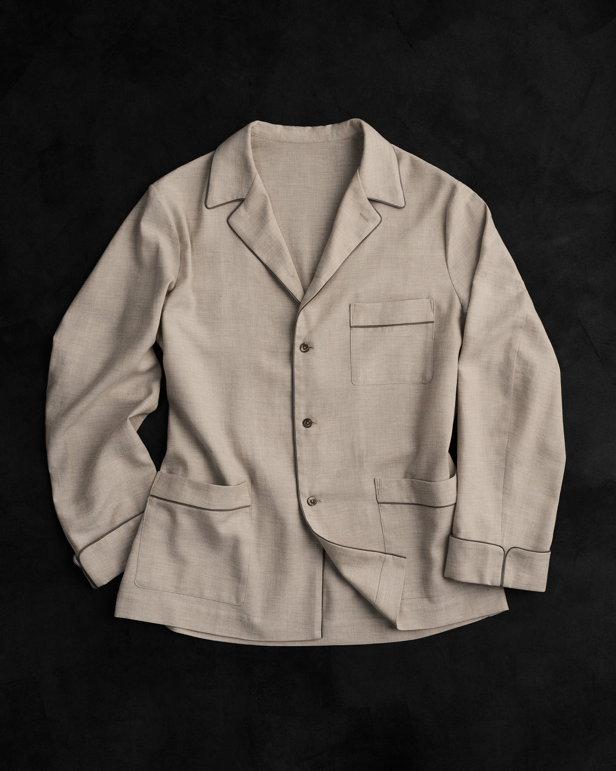 Men's Pyjamas Shirt Natural Beige