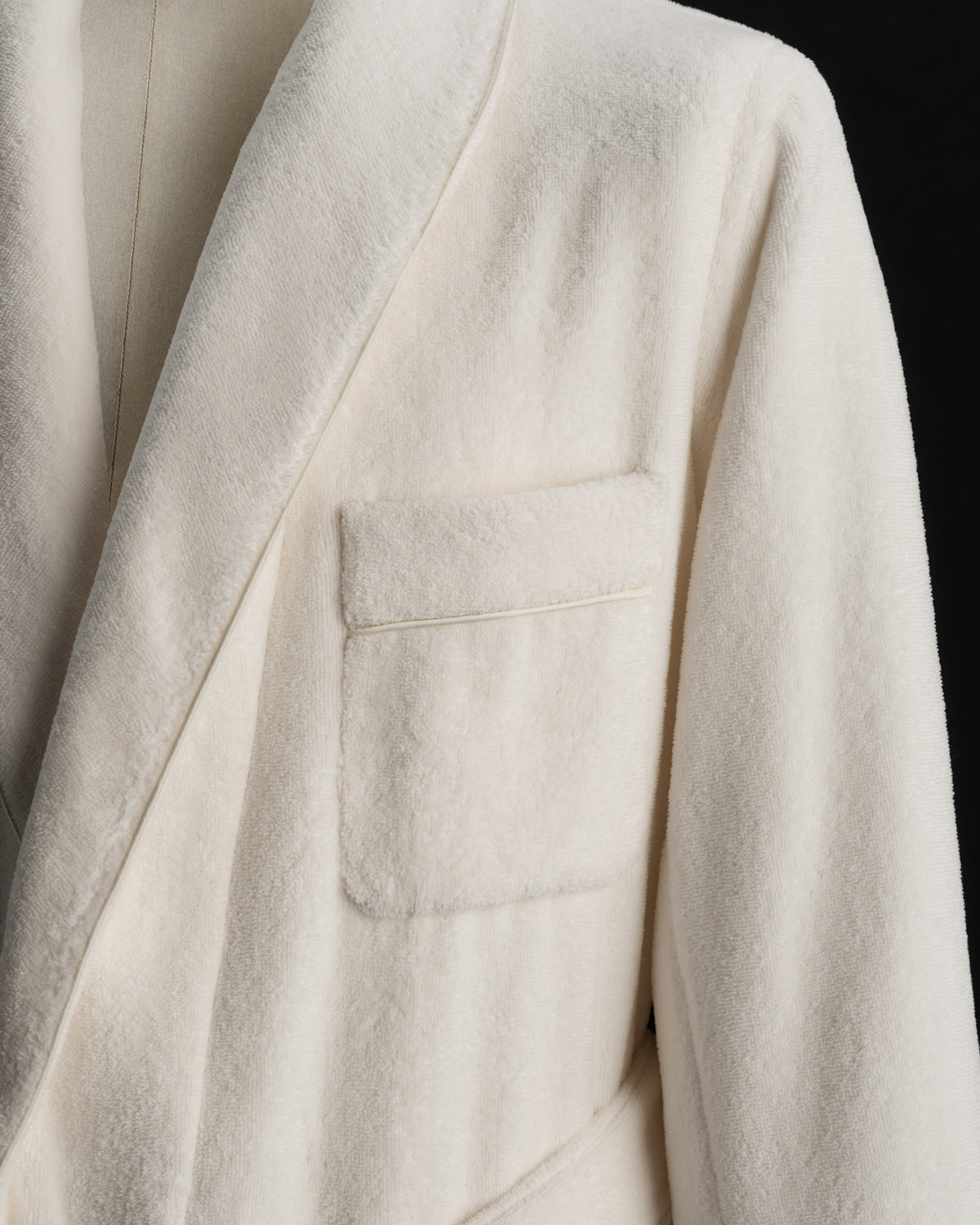 Men's Terry Robe Ivory