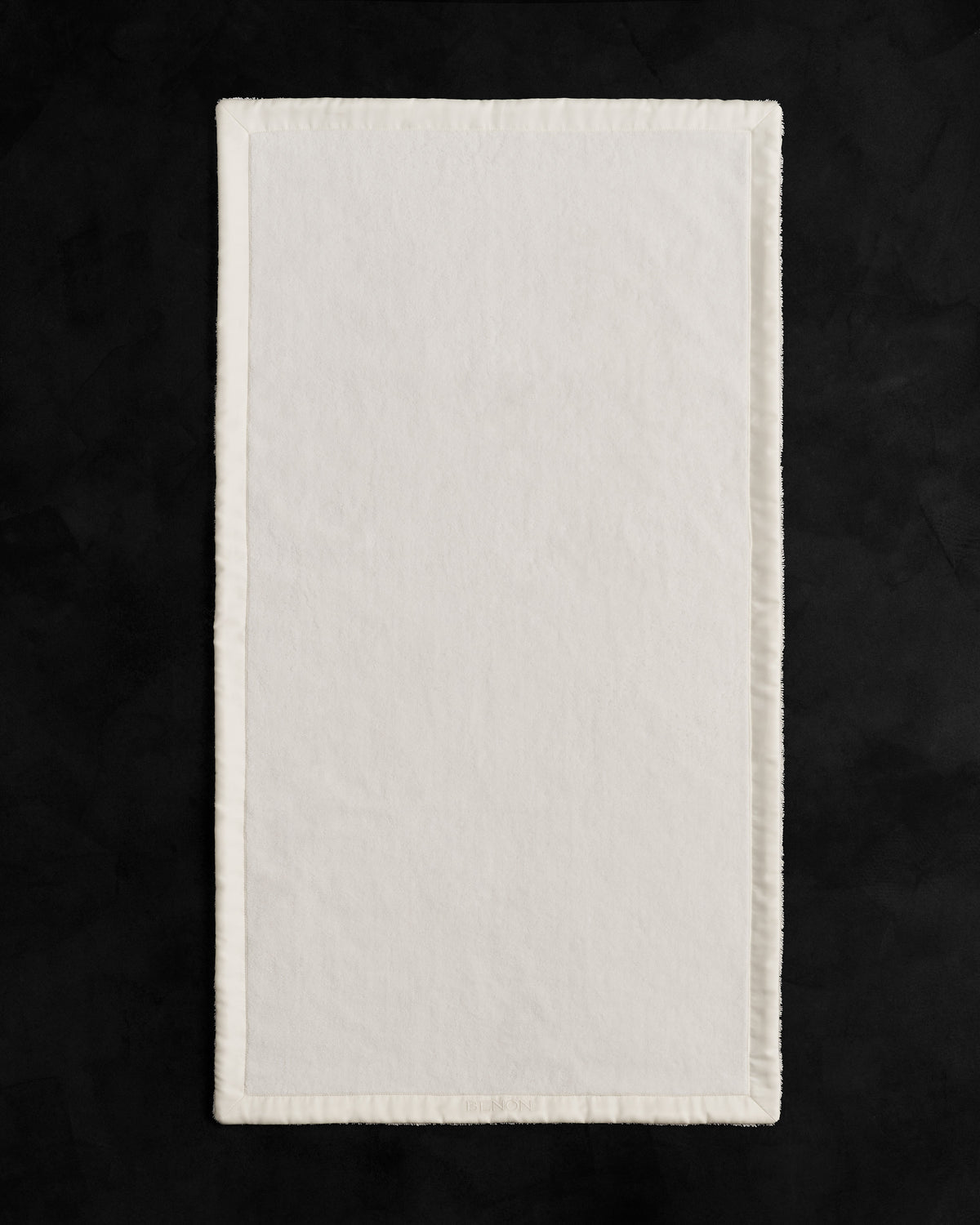 Sateen Frame Towel Ivory